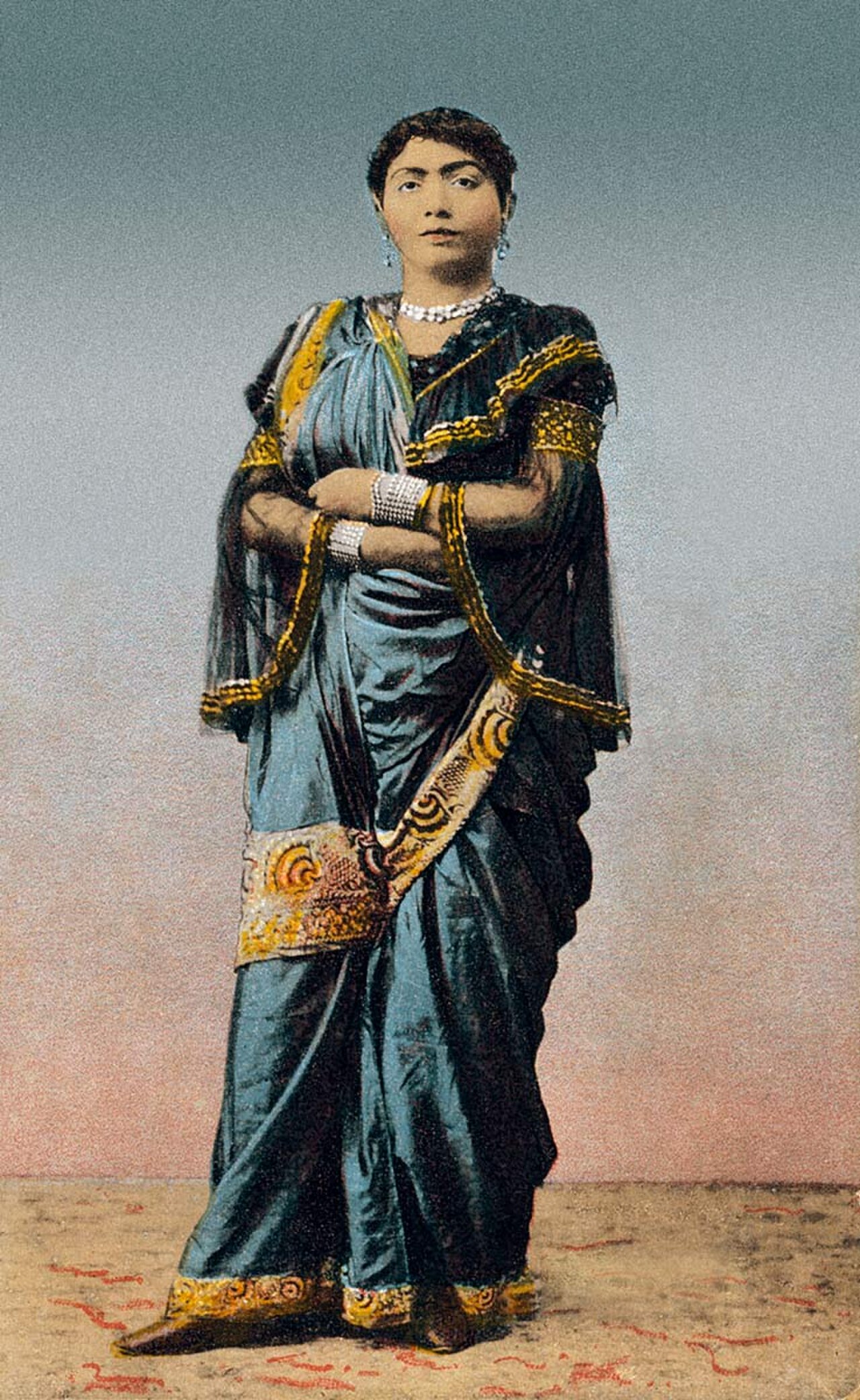 1910 की पोस्टकार्ड पर गौहर जान — वह पूरे भारत में पोस्टकार्ड की घटना बन गईं