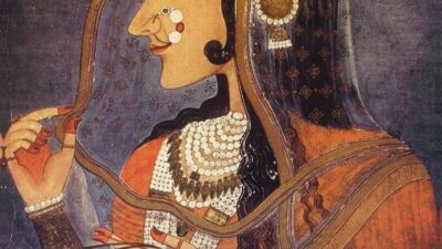 वासकसज्जा — बानी ठानी, किशनगढ़ शैली, श्रृंगार में सजी नायिका