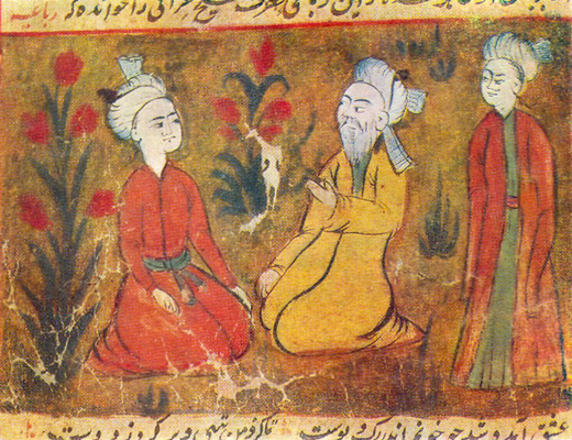 अमीर ख़ुसरो (1253–1325), मध्यकालीन कवि-संगीतकार जिनकी 'छाप तिलक' सहित रचनाएँ ज़ोहरा बाई अग्रेवाली ने 1904 में रिकॉर्ड कीं