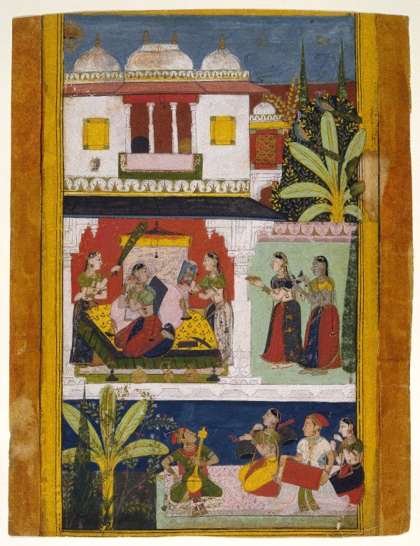 बिलावल रागिनी — रागमाला चित्र, ब्रुकलिन संग्रहालय