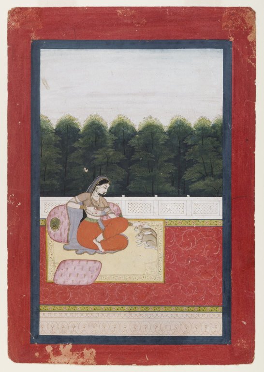 धनश्री रागिनी — रागमाला चित्र, ब्रुकलिन संग्रहालय